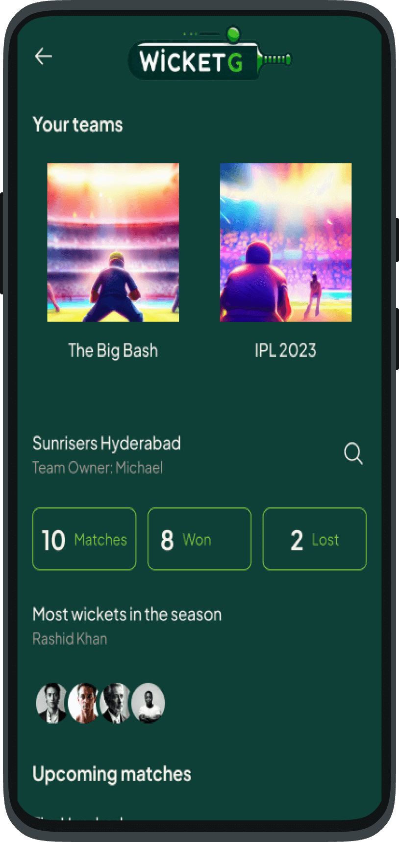 WicketGo Screen 1